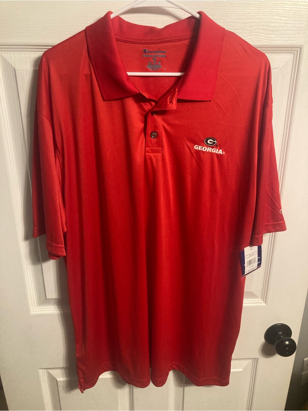 Champion Red Georgia Bulldogs Polo Shirt